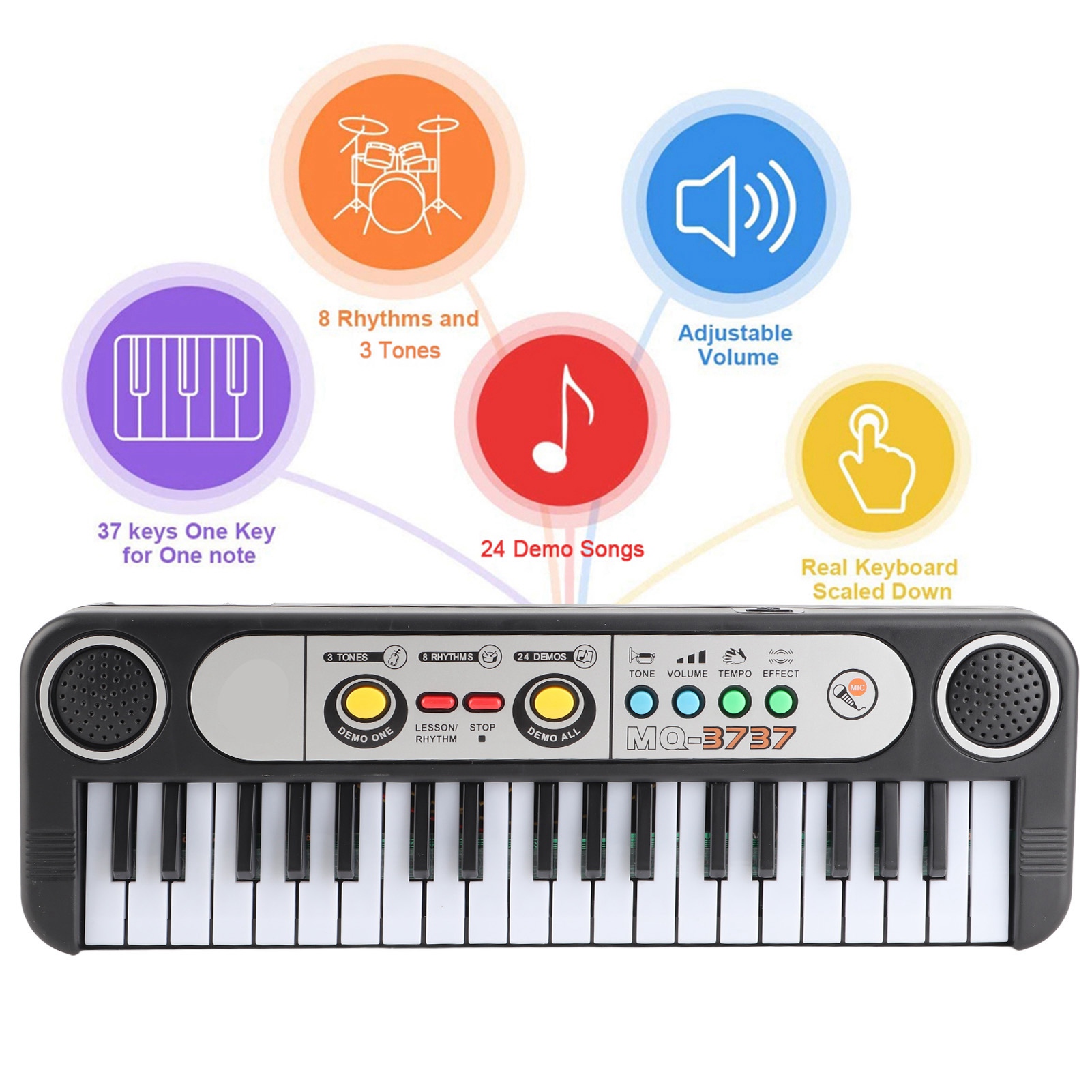 37 คีย์ คีย์บอร์ดไฟฟ้า ดิจิตอล - Musical Instrument Game บทวิจารณ์และราคา