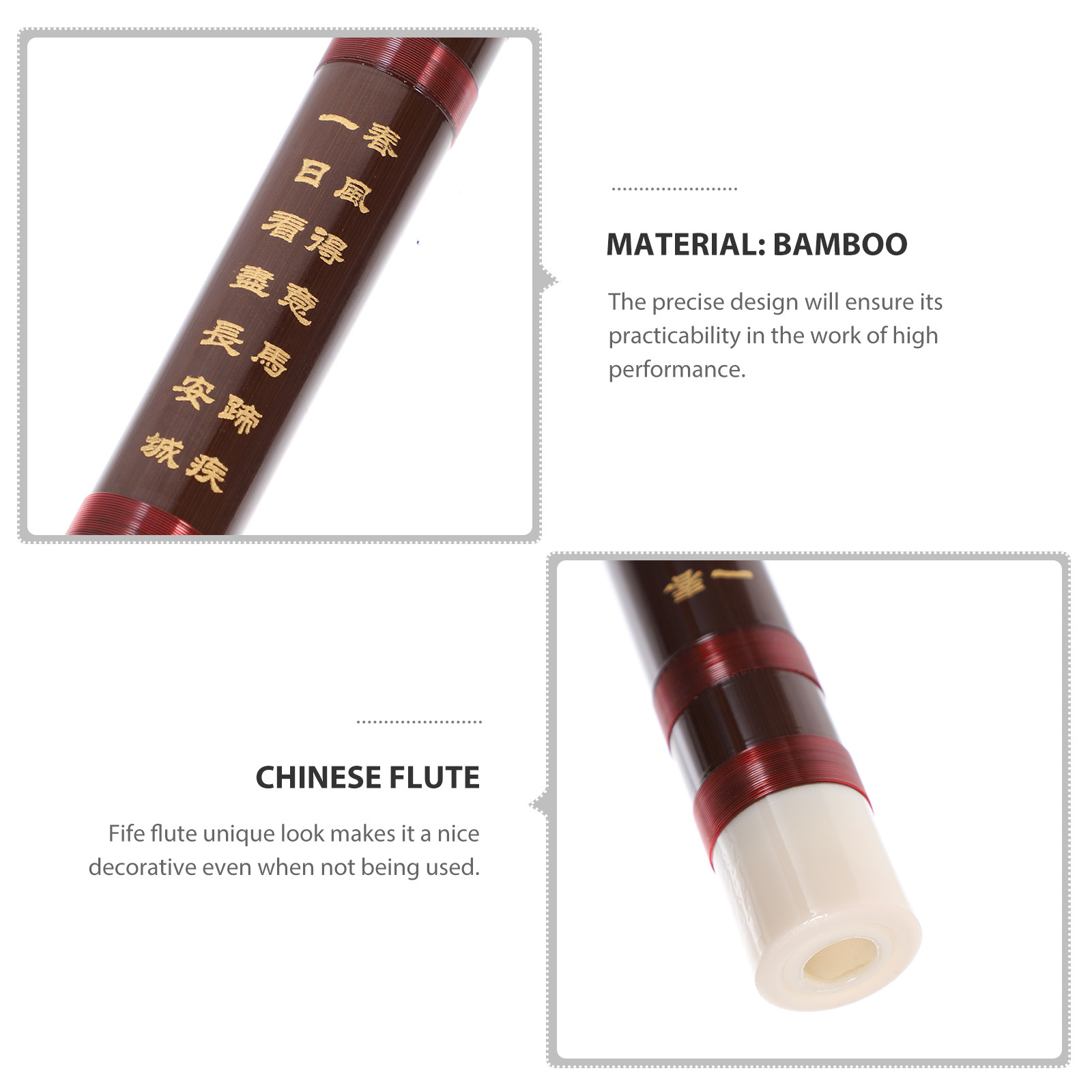 ขลุ่ยไม้ไผ่ ขลุ่ยทองเหลือง แบบ - Musical Instrument Fife บทวิจารณ์และราคา