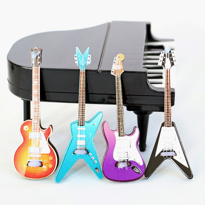 1 ชิ้น โมเดลกีตาร์จิ๋วสำหรับบ้ - Musical Instrument Game บทวิจารณ์และราคา