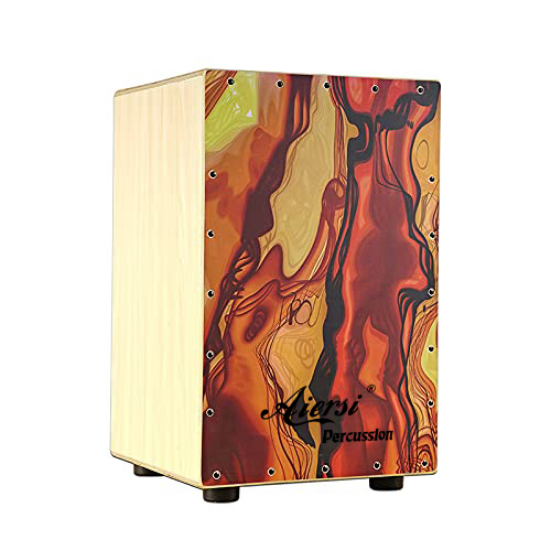 กล่องกลองคาฮองไม้สีสันสดใส ชุด - Cajon Box Drum บทวิจารณ์และราคา