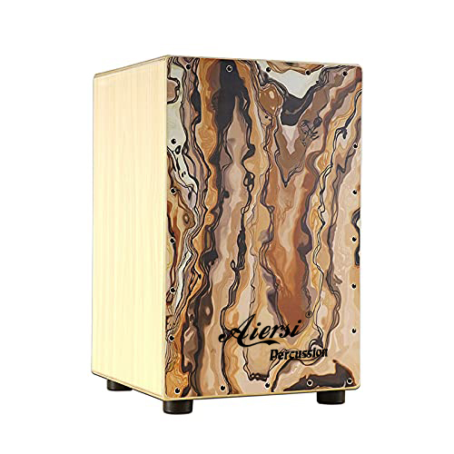 กล่องกลองคาฮองไม้สีสันสดใส ชุด - Cajon Box Drum บทวิจารณ์และราคา